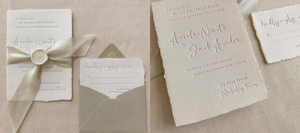Deckle Edge Wedding Invitations